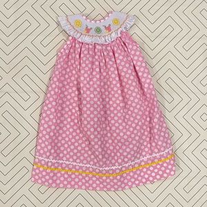 Krewe Smocked Polka Dot Lemonade Dress